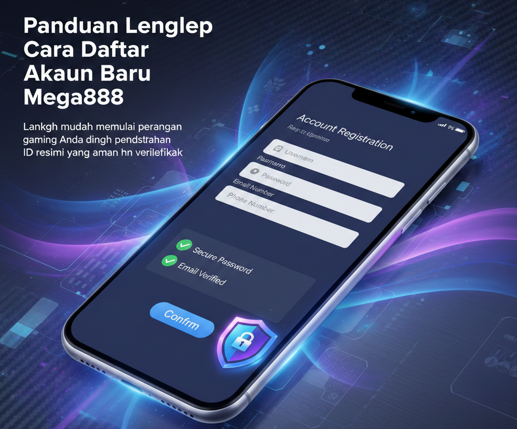 cara daftar akaun baru mega888 rasmi 2026